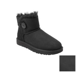 Black Mini Bailey Button II Ugg Boot